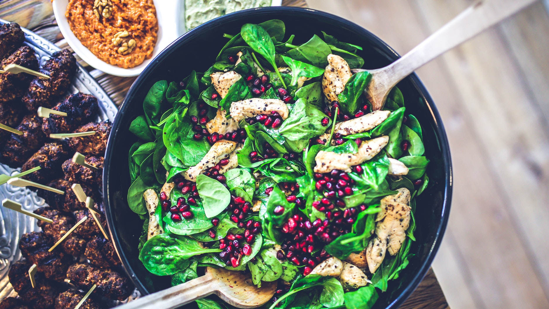 salad and chicken comfort food