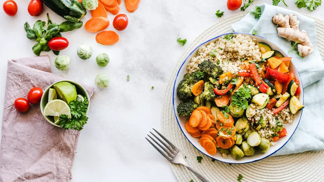 healthy meal vegetables quinoa