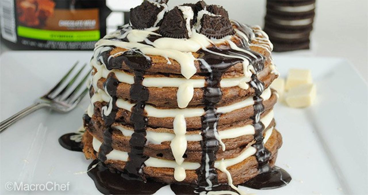 oreo protein pancakes