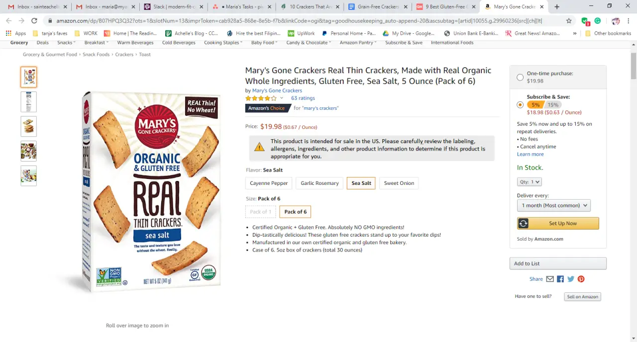 Grain-Free Crackers for the Gluten-Free and Minimally Processed Diet